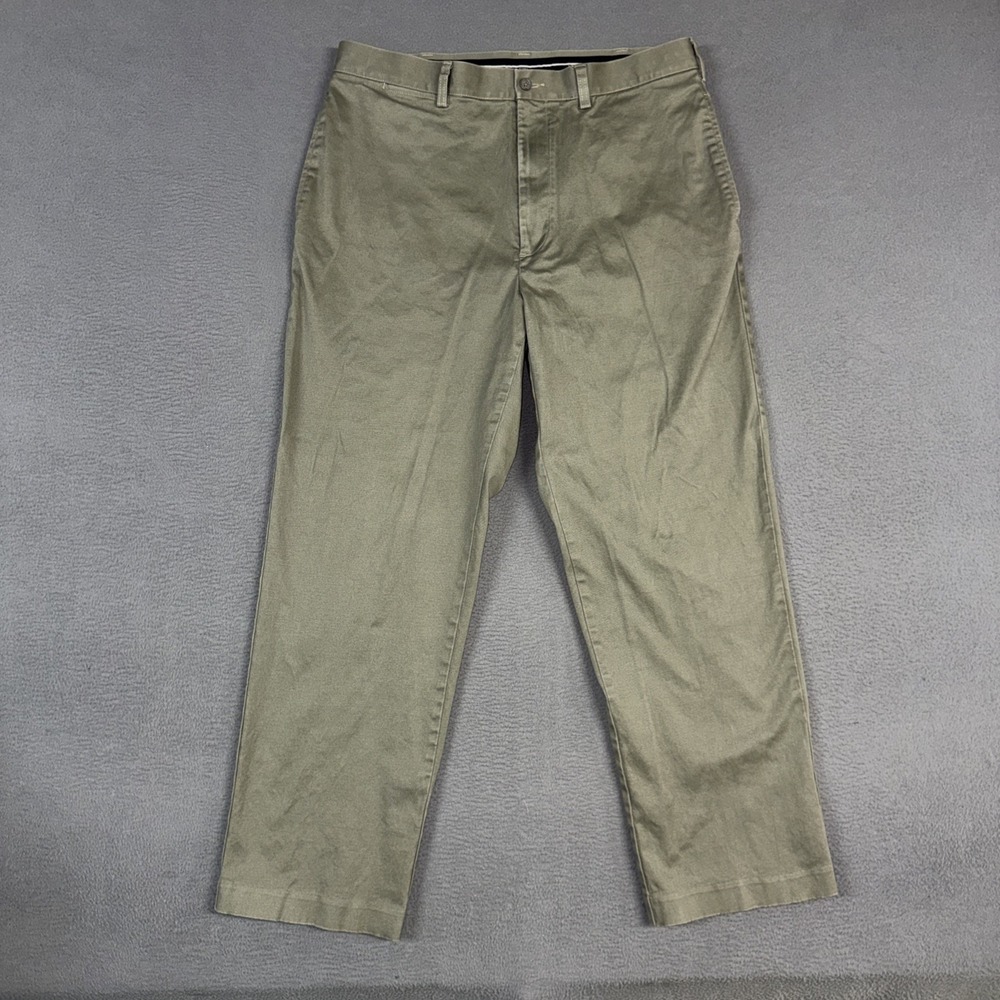 J Crew Pants Mens 36x30 (Fits 34x30) Green Classic Fit Cotton Twill Vintage